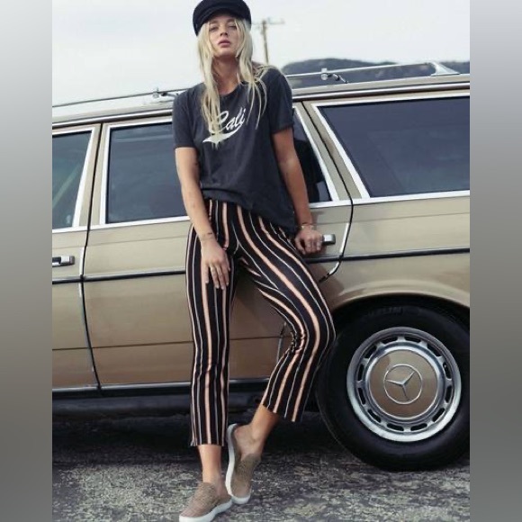 Billabong sundown striped cropped stretchy pant - Picture 1 of 3